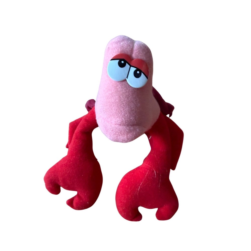 Vintage Disney The Little Mermaid Sebastian  small plush‎